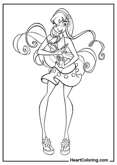 Stella Alegre - Desenhos do Winx Club para Colorir