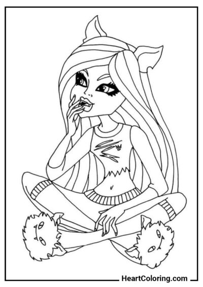 Clawdeen Wolf - Dibujos para Colorear para Niñas