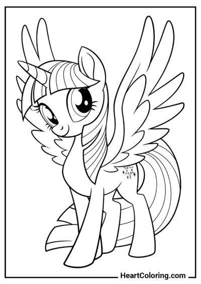 Twilight Sparkle - Desenhos do My Little Pony para Colorir