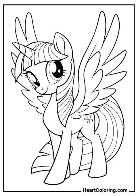 Twilight Sparkle - Desenhos do My Little Pony para Colorir