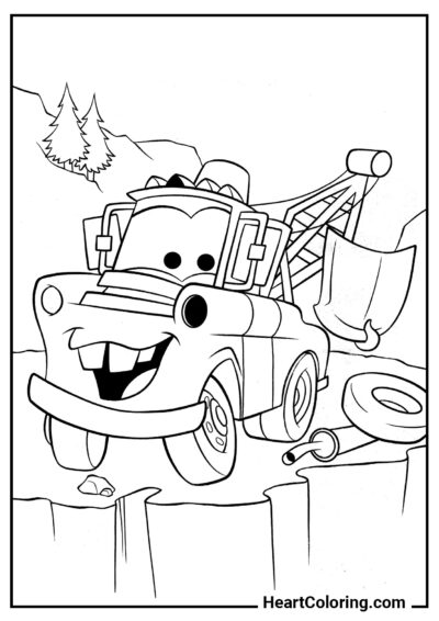 Capuz Favorito de Mater - Desenhos para Colorir para Meninos