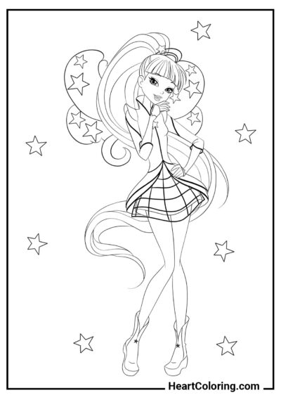 Musa Cosmix - Desenhos do Winx Club para Colorir