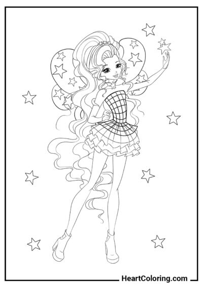 Layla Cosmix - Desenhos do Winx Club para Colorir