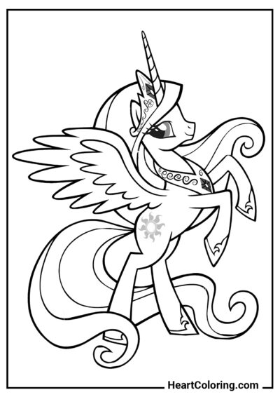 Princesa Celestia - Desenhos do My Little Pony para Colorir