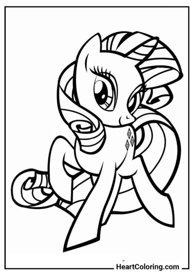 Rarity Linda - Desenhos do My Little Pony para Colorir