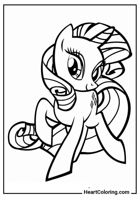 Rarity Linda - Desenhos do My Little Pony para Colorir