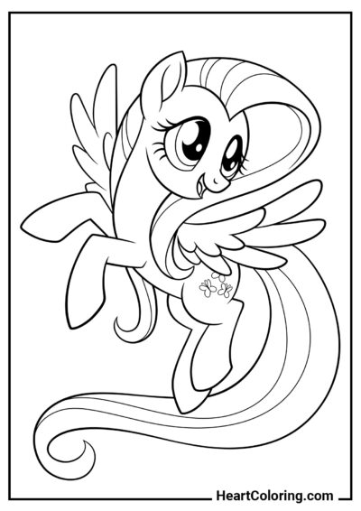 Fluttershy - Desenhos do My Little Pony para Colorir