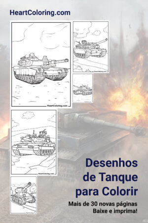 Desenhos de Tanque para Colorir