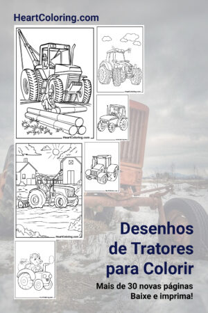 Desenhos de Tratores para Colorir