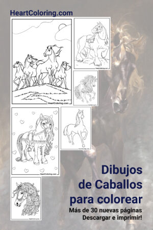 Dibujos de Caballos para colorear