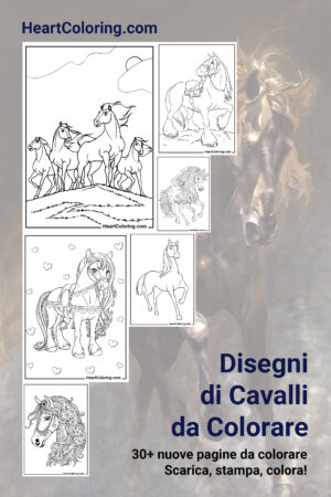 Disegni di Cavalli da Colorare