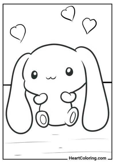 Cinnamoroll mignon - Coloriage Cinnamoroll