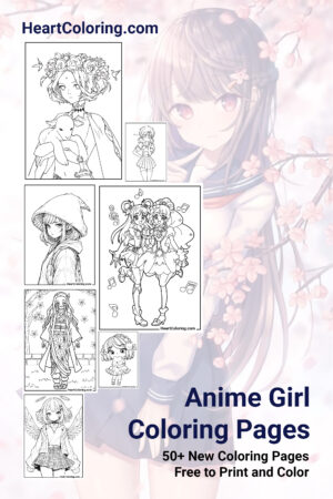 Anime Girl Coloring Pages