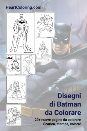 Disegni da colorare di Batman per ragazzi