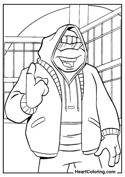 Perfect Camouflage - Ninja Turtles Coloring Pages