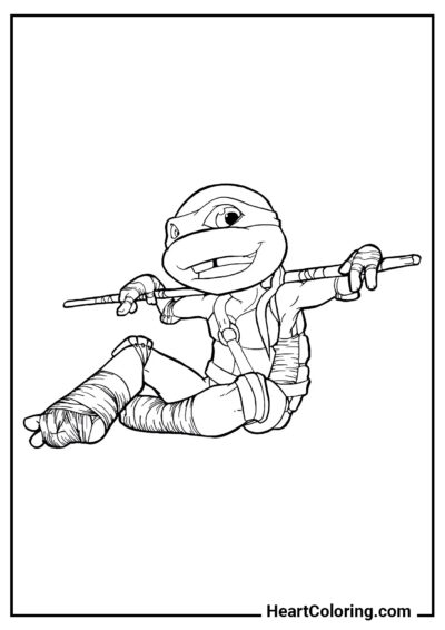 Baby Donnie - Ninja Turtles Coloring Pages