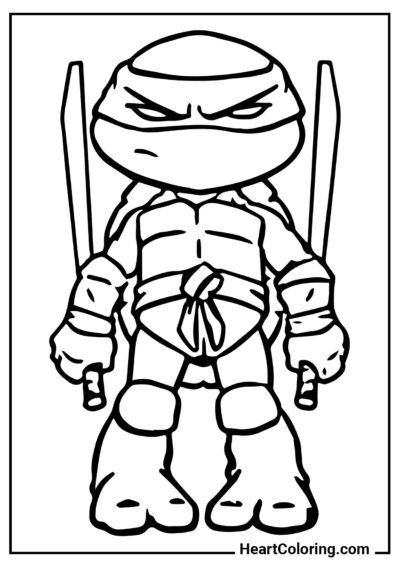 Baby Leo - Ninja Turtles Coloring Pages