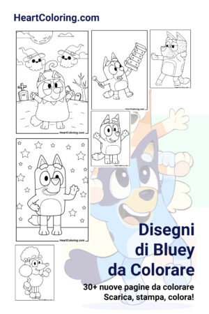 Disegni di Bluey da Colorare