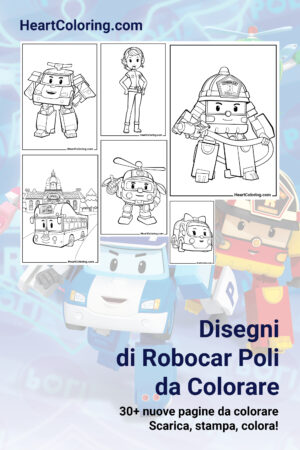 Disegni di Robocar Poli da Colorare