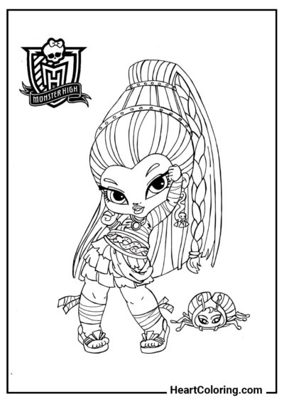 Baby Nefera de Nile - Ausmalbilder von Monster High