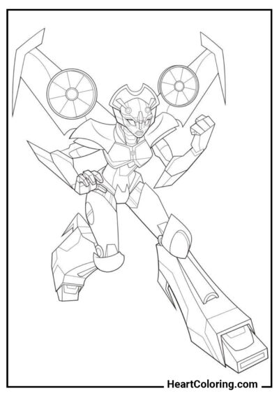 Windblade - Coloriages Transformers