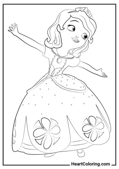 Sofia Alegre - Desenhos do Princesinha Sofia para Colorir