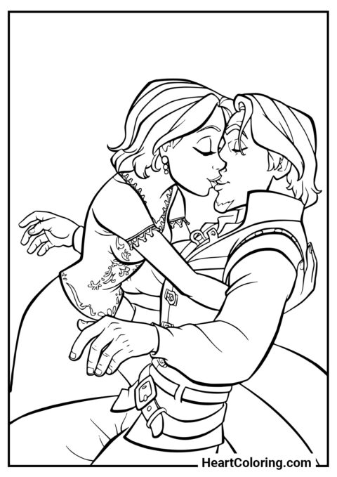 Rapunzel e Flynn Rider - Disegni di Rapunzel da Colorare