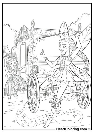 Magia das Fadas - Desenhos do Princesinha Sofia para Colorir