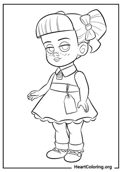 Muñeca Espeluznante Gabby Gabby - Dibujos de Toy Story para Colorear