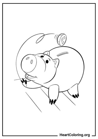 Hamm, o Cofrinho - Desenhos de Toy Story para Colorir