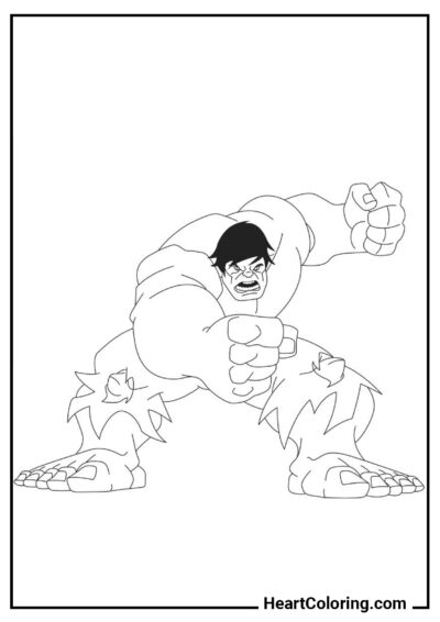 Le Vengeur - Coloriages Hulk