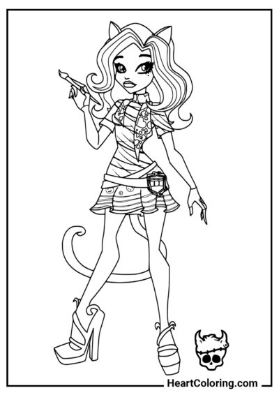 Catrine DeMew - Ausmalbilder von Monster High