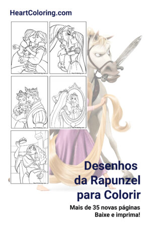 Desenhos da Rapunzel para Colorir