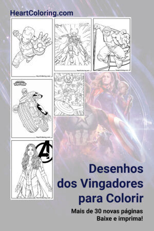 Desenhos dos Vingadores para Colorir