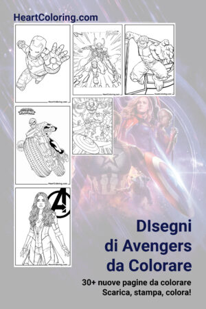 DIsegni di Avengers da Colorare