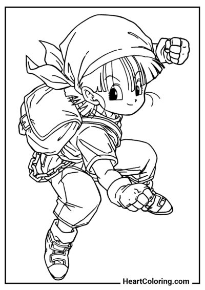 Pan - Dibujos de Dragon Ball Z para Colorear