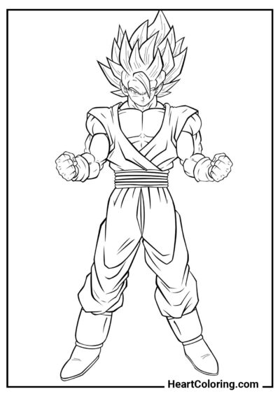 Son Goku - Dibujos de Dragon Ball Z para Colorear