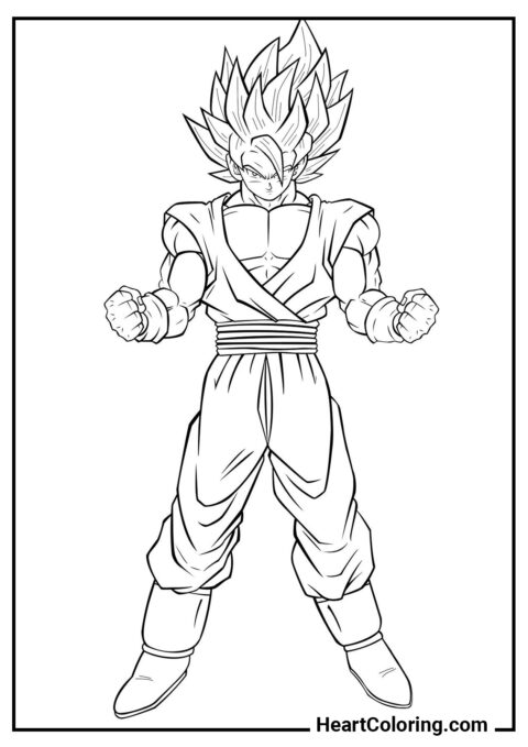 Son Goku - Dibujos de Dragon Ball Z para Colorear