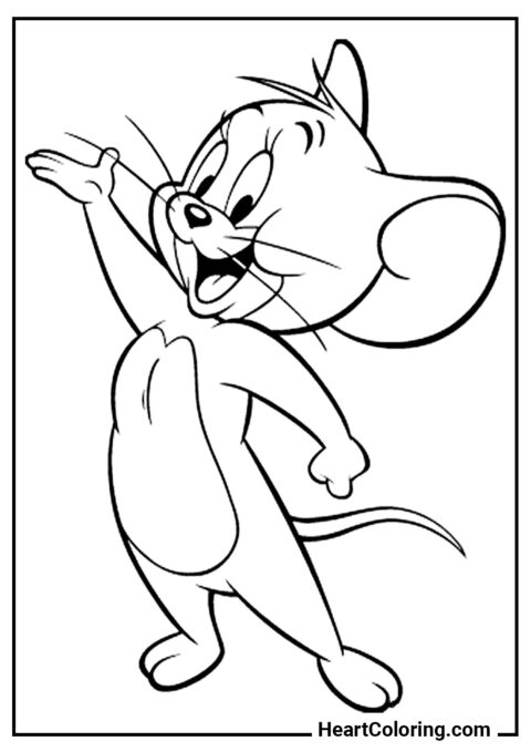 Jerry Mouse - Tom and Jerry Coloring Pages