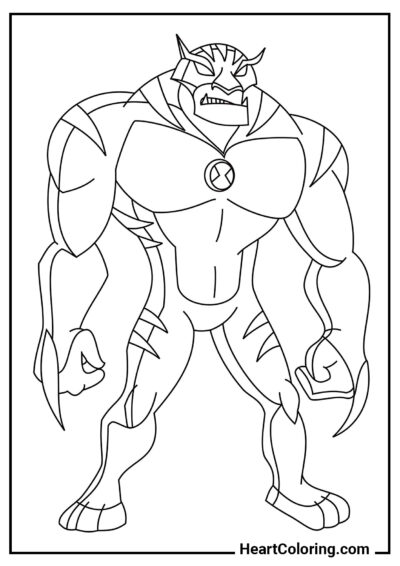 Humungossauro - Desenhos do Ben 10 para Colorir