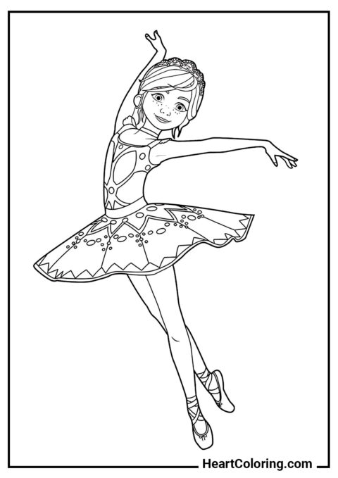 Felicie - Disegni di Ballerina da Colorare