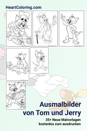 Ausmalbilder von Tom und Jerry