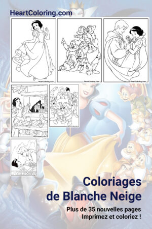 Coloriages de Blanche Neige