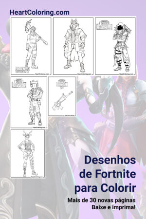 Desenhos de Fortnite para Colorir