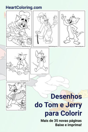 Desenhos do Tom e Jerry para Colorir