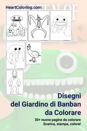 Disegni del Giardino di Banban da Colorare