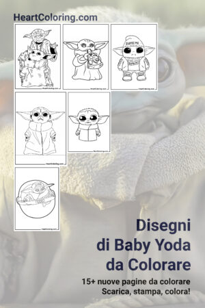 Disegni di Baby Yoda da Colorare