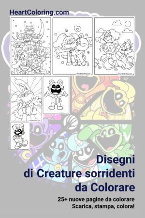 Disegni di Creature sorridenti da Colorare