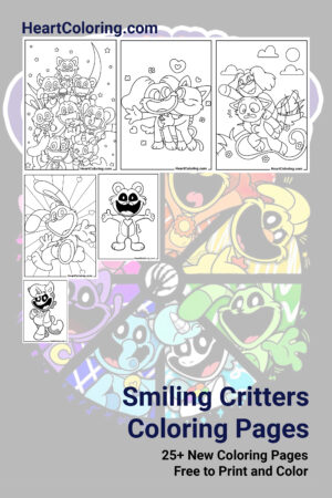 Smiling Critters Coloring Pages