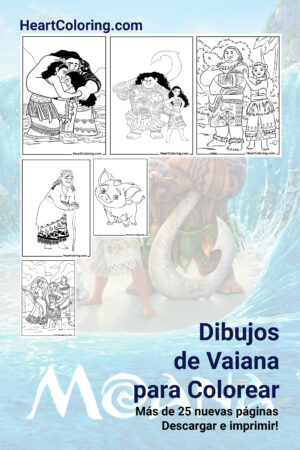 Dibujos para colorear de Vaiana